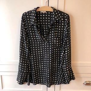 Black and White blouse